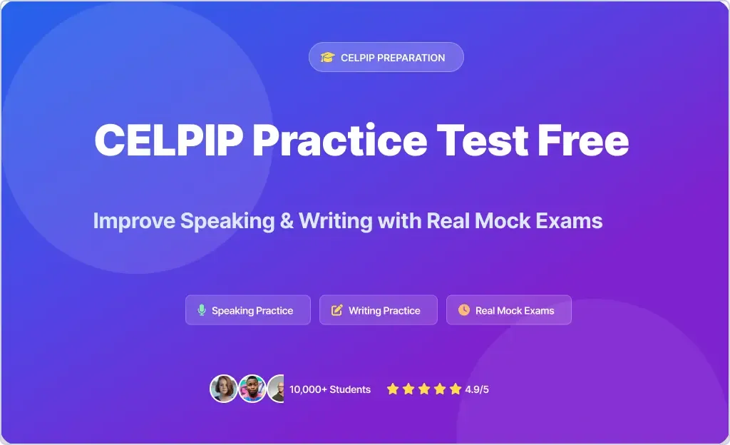 CELPIP Practice Test Free Preparation