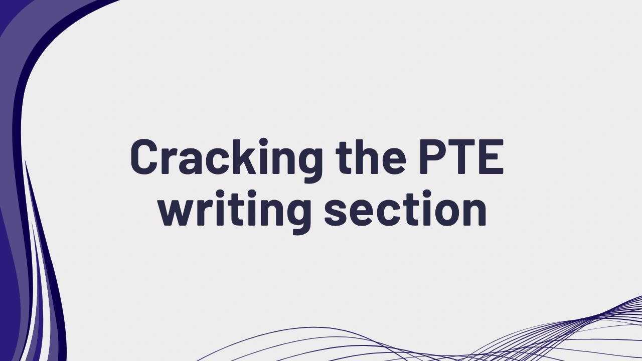 PTE Writing Section Strategies