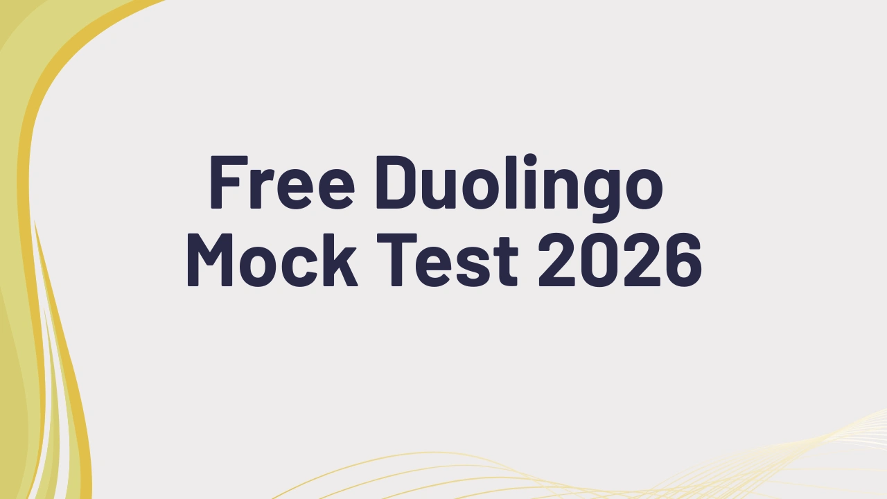 Free Duolingo mock test 2026 full length DET practice with AI scoring