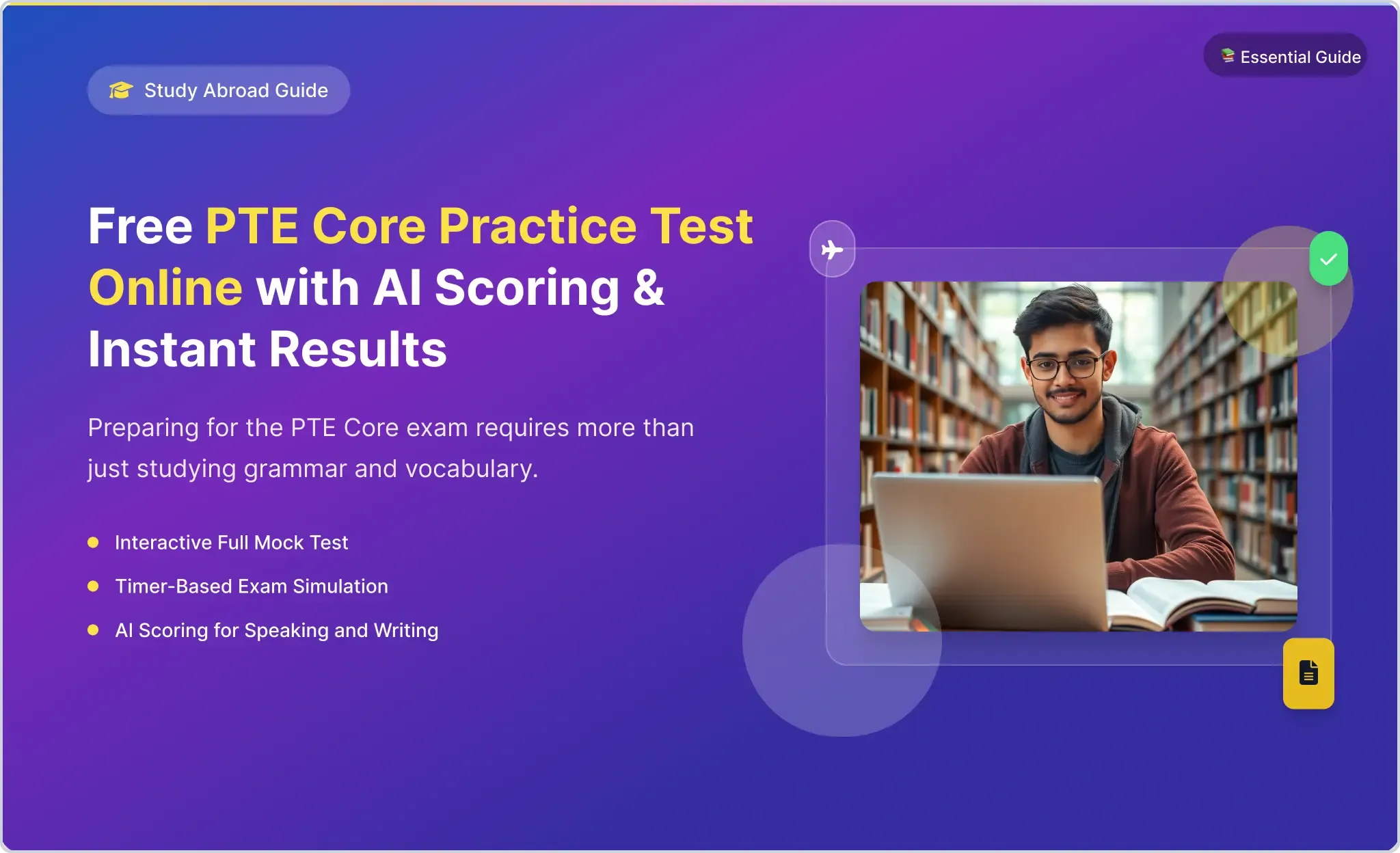 PTE Core Practice Platform with AI Scoring