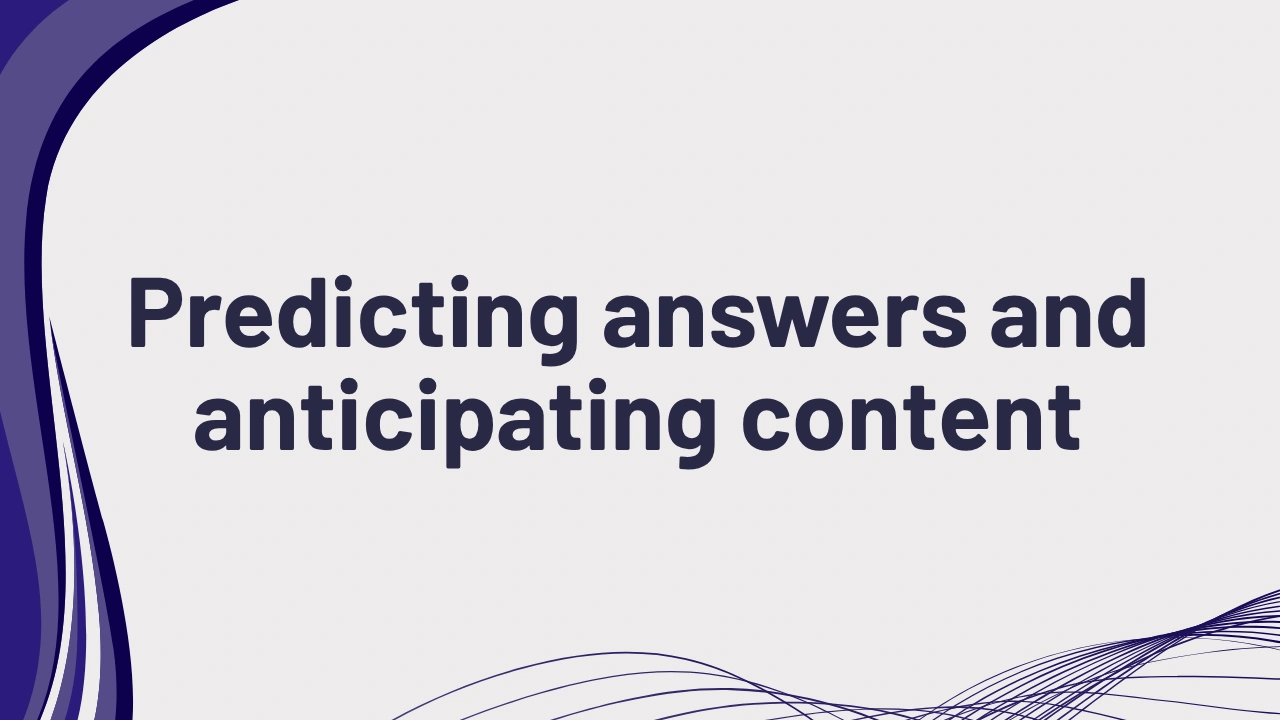 PTE listening predicting answers