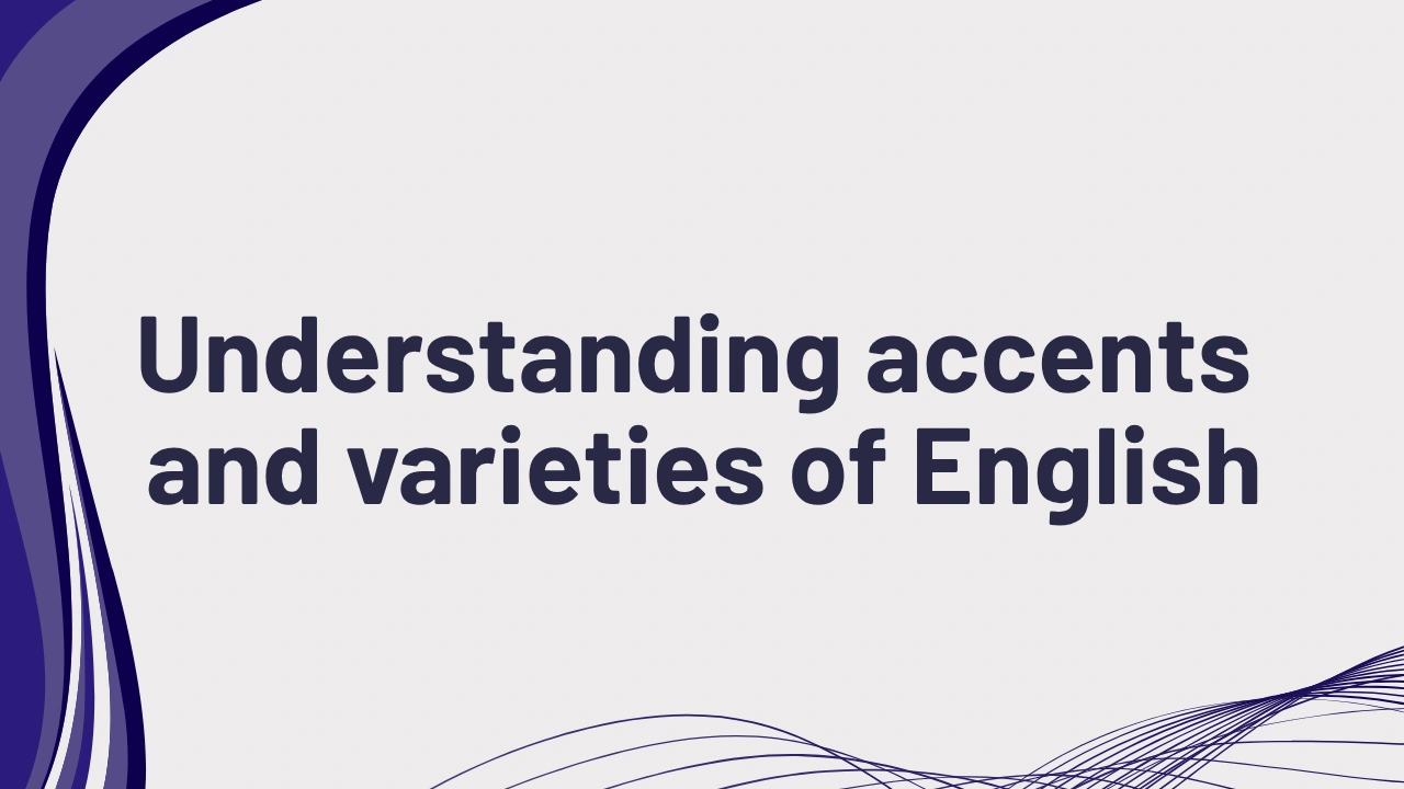 PTE listening understanding accents