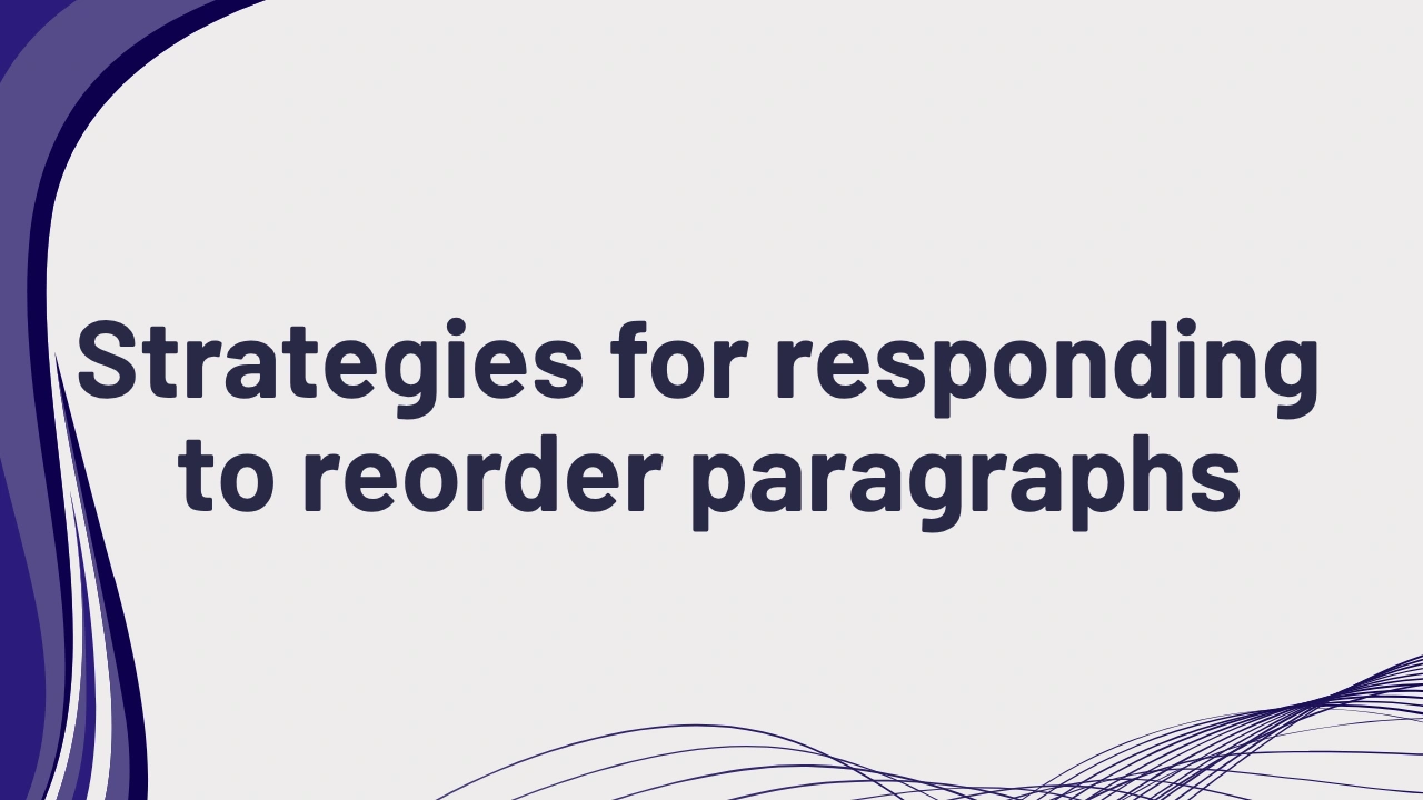 PTE Speaking Reorder Paragraphs Strategies