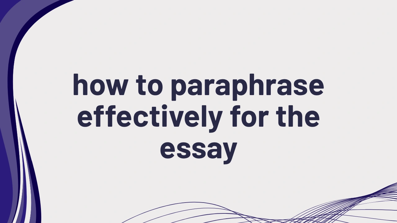 PTE Writing Paraphrasing Techniques