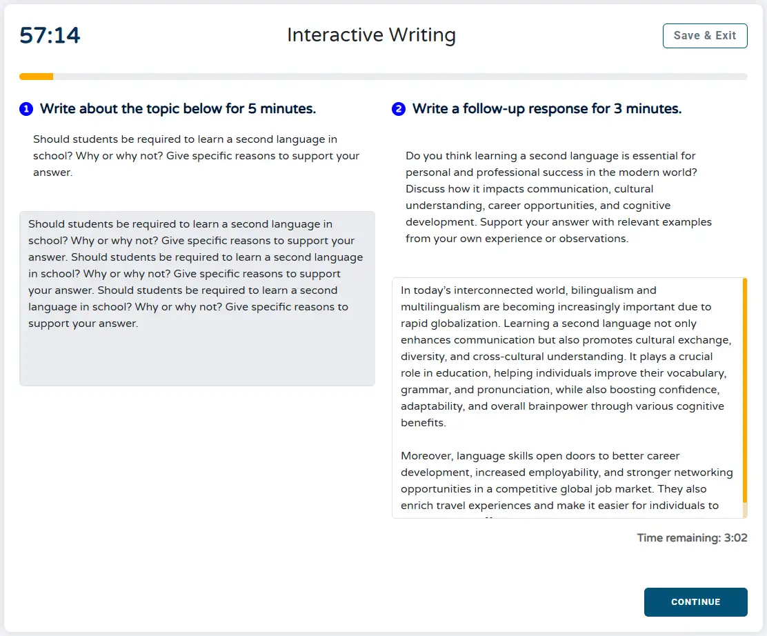 Free Duolingo Mock Test