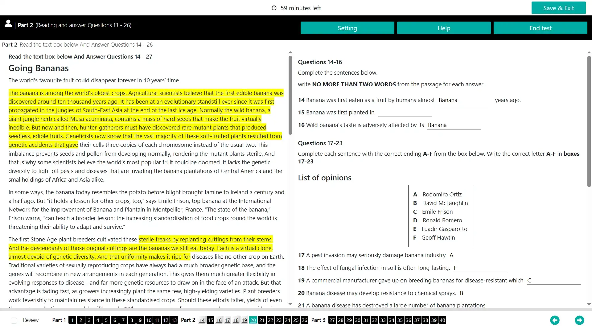 CD IELTS Practice test online